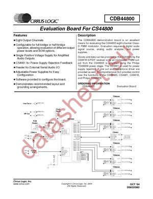CDB44800 datasheet  